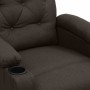 Sillón elevable tela marrón oscuro en Sillones | Comprar online en Foru.es