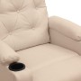 Sillón elevable tela crema en Sillones | Comprar online en Foru.es