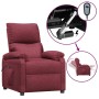 Sillón reclinable eléctrico tela rojo tinto en Sillones | Comprar online en Foru.es