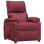 Sillón reclinable eléctrico tela rojo tinto en Sillones | Comprar online en Foru.es