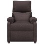 Sillón reclinable eléctrico tela marrón oscuro en Sillones | Comprar online en Foru.es