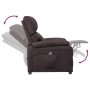 Sillón reclinable eléctrico tela marrón oscuro en Sillones | Comprar online en Foru.es