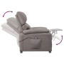 Sillón reclinable eléctrico tela gris taupé en Sillones | Comprar online en Foru.es