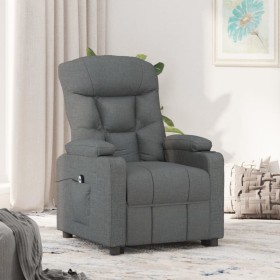 Sillón reclinable eléctrico de tela gris oscuro en Sillones | Comprar online en Foru.es
