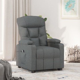 Sillón reclinable eléctrico de tela gris oscuro en Sillones | Comprar online en Foru.es