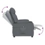 Sillón reclinable eléctrico de tela gris oscuro en Sillones | Comprar online en Foru.es