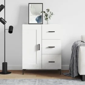 Aparador de madera de ingeniería blanco 69,5x34x90 cm de vidaXL, Aparadores - Ref: Foro24-830260, Precio: 98,99 €, Descuento: %