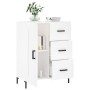 Aparador de madera de ingeniería blanco 69,5x34x90 cm de vidaXL, Aparadores - Ref: Foro24-830260, Precio: 100,21 €, Descuento: %