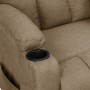 Sillón reclinable eléctrico tela gris taupé en Sillones | Comprar online en Foru.es