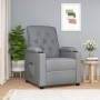 Sillón reclinable eléctrico tela gris claro en Sillones | Comprar online en Foru.es