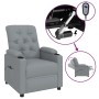 Sillón reclinable eléctrico tela gris claro en Sillones | Comprar online en Foru.es