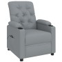 Sillón reclinable eléctrico tela gris claro en Sillones | Comprar online en Foru.es
