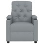 Sillón reclinable eléctrico tela gris claro en Sillones | Comprar online en Foru.es