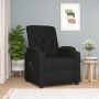 Sillón reclinable eléctrico de tela negro en Sillones | Comprar online en Foru.es