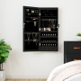 Espejo con joyero y luces LED para pared negro de vidaXL, Espejos - Ref: Foro24-353233, Precio: 92,36 €, Descuento: %
