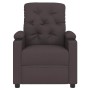Sillón reclinable eléctrico tela marrón oscuro en Sillones | Comprar online en Foru.es