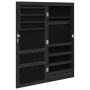 Espejo con joyero y luces LED para pared negro de vidaXL, Espejos - Ref: Foro24-353233, Precio: 92,36 €, Descuento: %
