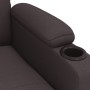 Sillón reclinable eléctrico tela marrón oscuro en Sillones | Comprar online en Foru.es