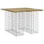 Banco jardín cesta gaviones madera pino impregnada 100x102x72cm de vidaXL, Bancos de jardín - Ref: Foro24-834373, Precio: 106...