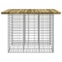 Banco jardín cesta gaviones madera pino impregnada 100x102x72cm de vidaXL, Bancos de jardín - Ref: Foro24-834373, Precio: 106...