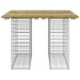 Banco jardín cesta gaviones madera pino impregnada 100x102x72cm de vidaXL, Bancos de jardín - Ref: Foro24-834373, Precio: 106...