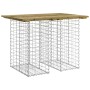 Banco jardín diseño gaviones madera pino impregnada 100x70x72cm de vidaXL, Bancos de jardín - Ref: Foro24-834364, Precio: 92,...