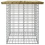 Banco jardín diseño gaviones madera pino impregnada 100x70x72cm de vidaXL, Bancos de jardín - Ref: Foro24-834364, Precio: 92,...