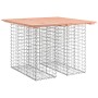 Banco jardín diseño gaviones madera abeto Douglas 100x102x72 cm de vidaXL, Bancos de jardín - Ref: Foro24-834369, Precio: 104...
