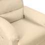 Sillón reclinable eléctrico de tela crema en Sillones | Comprar online en Foru.es
