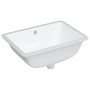 Lavabo de baño rectangular cerámica blanco 55,5x37,5x19 cm de vidaXL, Lavabos - Ref: Foro24-153727, Precio: 46,55 €, Descuent...