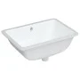 Rectangular white ceramic bathroom sink 55.5x37.5x19 cm by vidaXL, Sinks - Ref: Foro24-153727, Price: 46,19 €, Discount: %