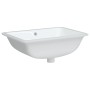Lavabo de baño rectangular cerámica blanco 55,5x37,5x19 cm de vidaXL, Lavabos - Ref: Foro24-153727, Precio: 46,55 €, Descuent...