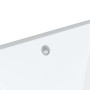 Lavabo de baño rectangular cerámica blanco 55,5x37,5x19 cm de vidaXL, Lavabos - Ref: Foro24-153727, Precio: 46,55 €, Descuent...