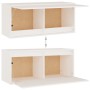 Muebles para TV 2 piezas madera maciza de pino blanco en Muebles TV | Comprar online en Foru.es