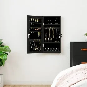 Espejo con joyero y luces LED para pared negro by vidaXL, Mirrors - Ref: Foro24-353248, Price: 72,89 €, Discount: %