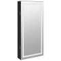 Espejo con joyero y luces LED para pared negro de vidaXL, Espejos - Ref: Foro24-353248, Precio: 77,00 €, Descuento: %