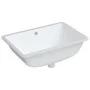 White ceramic rectangular bathroom sink 60x40x21 cm by vidaXL, Sinks - Ref: Foro24-153728, Price: 80,68 €, Discount: %
