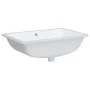 White ceramic rectangular bathroom sink 60x40x21 cm by vidaXL, Sinks - Ref: Foro24-153728, Price: 80,68 €, Discount: %