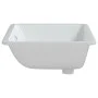 Lavabo de baño rectangular cerámica blanco 60x40x21 cm de vidaXL, Lavabos - Ref: Foro24-153728, Precio: 80,68 €, Descuento: %