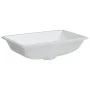 Lavabo de baño rectangular cerámica blanco 60x40x21 cm de vidaXL, Lavabos - Ref: Foro24-153728, Precio: 80,68 €, Descuento: %