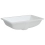 Lavabo de baño rectangular cerámica blanco 60x40x21 cm de vidaXL, Lavabos - Ref: Foro24-153728, Precio: 88,66 €, Descuento: %
