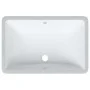 Lavabo de baño rectangular cerámica blanco 60x40x21 cm de vidaXL, Lavabos - Ref: Foro24-153728, Precio: 80,68 €, Descuento: %