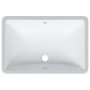 Lavabo de baño rectangular cerámica blanco 60x40x21 cm de vidaXL, Lavabos - Ref: Foro24-153728, Precio: 88,66 €, Descuento: %