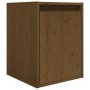 Muebles para TV 3 piezas madera maciza de pino marrón miel en Muebles TV | Comprar online en Foru.es