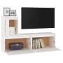 Muebles para TV 3 piezas madera maciza de pino blanco en Muebles TV | Comprar online en Foru.es