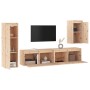 Muebles para TV 2 piezas madera maciza de pino en Muebles TV | Comprar online en Foru.es