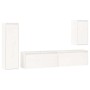 Muebles para TV 4 piezas madera maciza de pino blanco en Muebles TV | Comprar online en Foru.es