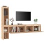 Muebles para TV 4 piezas madera maciza de pino en Muebles TV | Comprar online en Foru.es