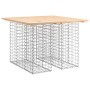 Banco de jardín diseño gaviones madera maciza pino 100x102x72cm de vidaXL, Bancos de jardín - Ref: Foro24-834368, Precio: 101...
