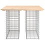 Banco de jardín diseño gaviones madera maciza pino 100x102x72cm de vidaXL, Bancos de jardín - Ref: Foro24-834368, Precio: 101...